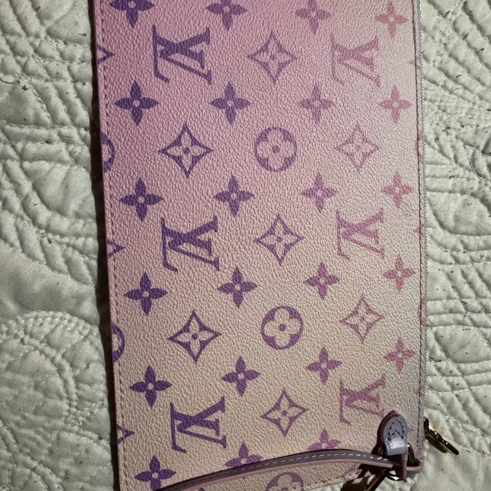 LV Pink and Lavender monogram spring in the city neverfull MM pochette